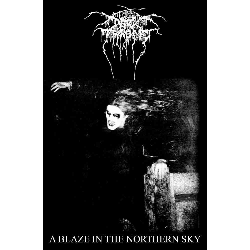 Darkthrone - A Blaze In The Northern Sky Textiel Poster - Zwart